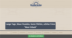 Desktop Screenshot of hotel-seebruecke.net