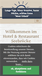 Mobile Screenshot of hotel-seebruecke.net